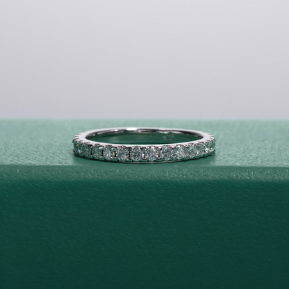 The Arabella - Moissanite Half Eternity Ring