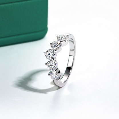 The Union - Moissanite Half Eternity Ring