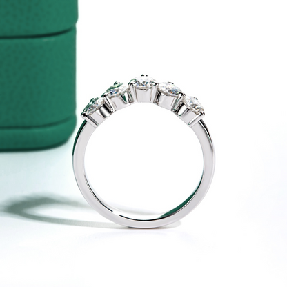 The Union - Moissanite Half Eternity Ring