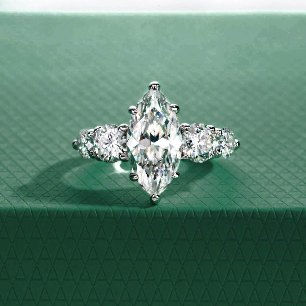 The Selena - Marquise Cut Moissanite Ring