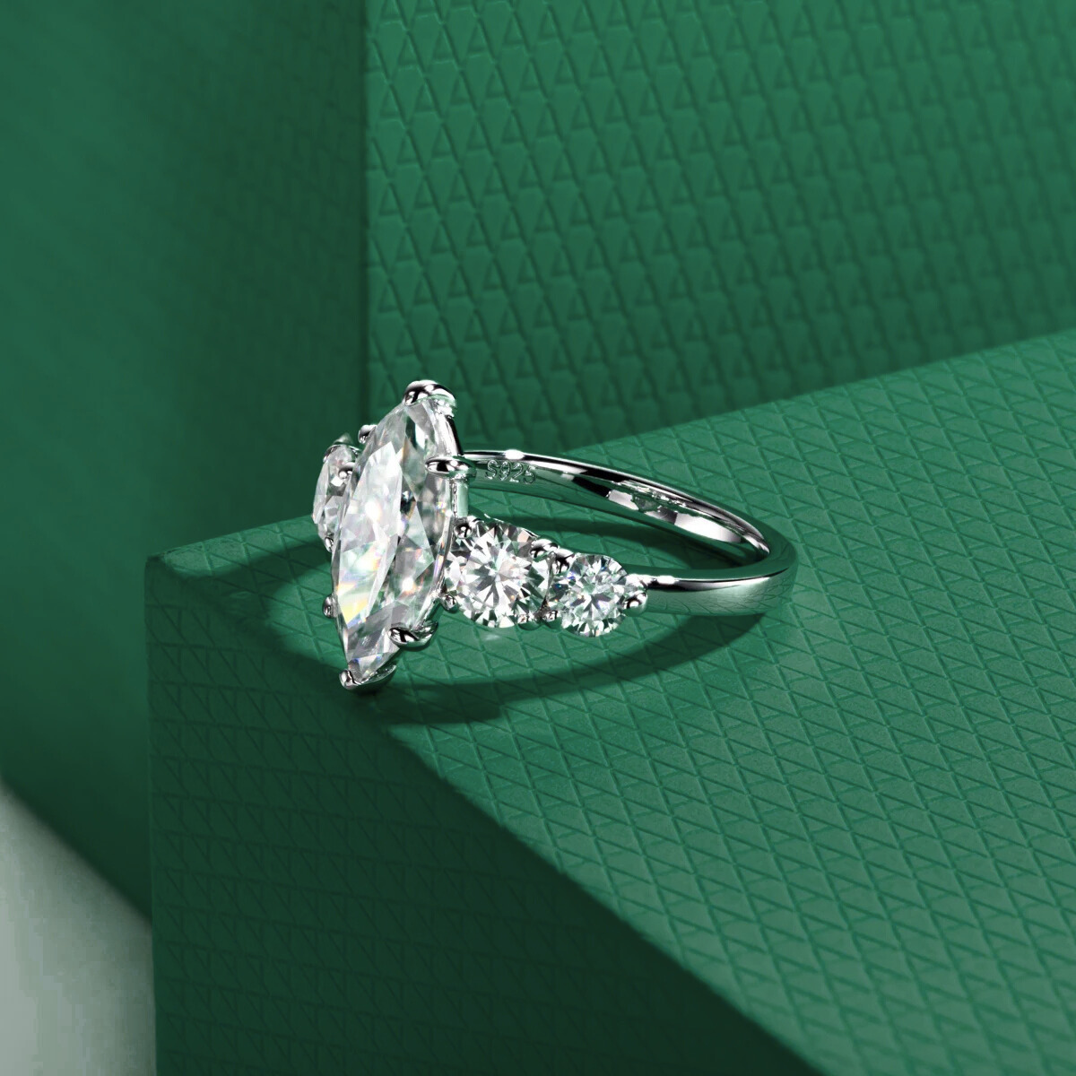 The Selena - Marquise Cut Moissanite Ring