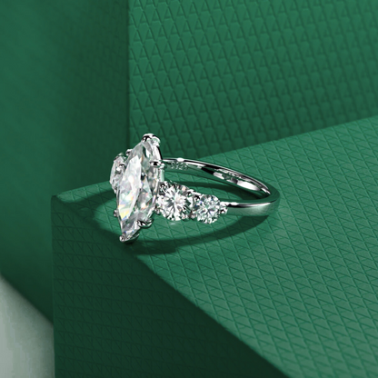 The Selena - Marquise Cut Moissanite Ring