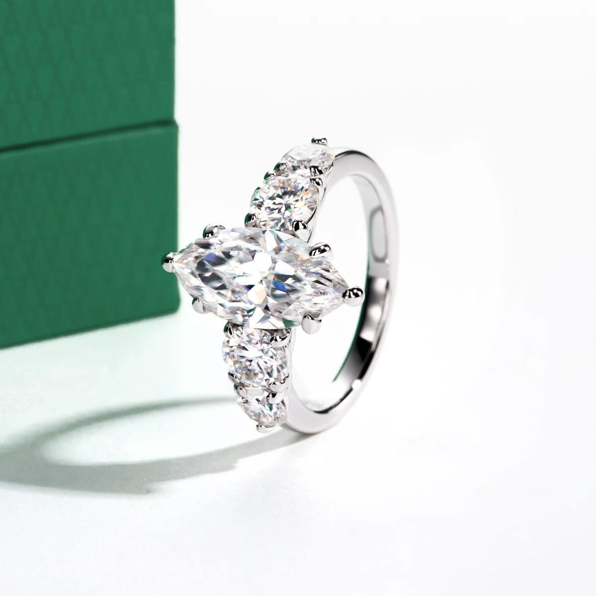 The Selena - Marquise Cut Moissanite Ring