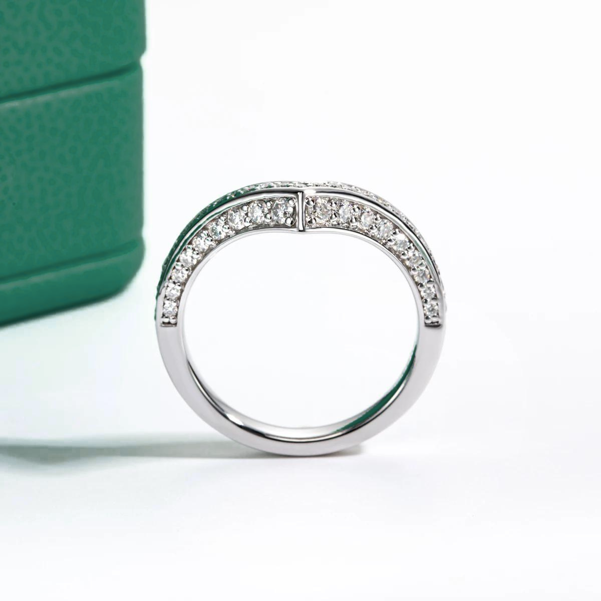 The Victoria - Moissanite Half Eternity Ring