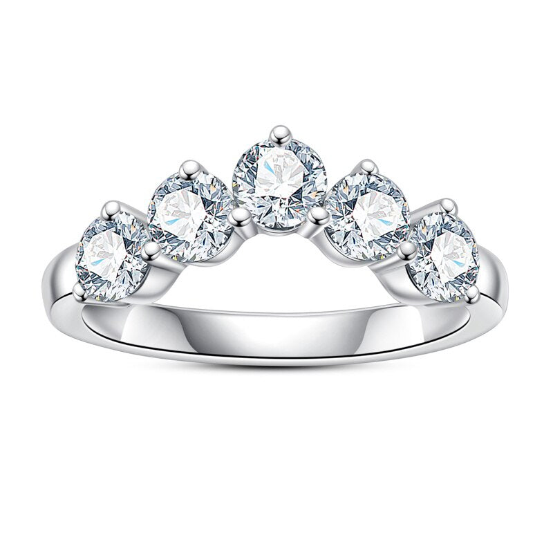 The Union - Moissanite Half Eternity Ring