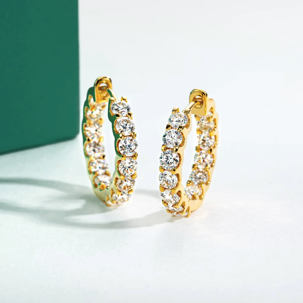The Camilla – Moissanite Hoop Earrings