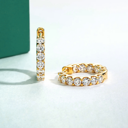 The Camilla – Moissanite Hoop Earrings