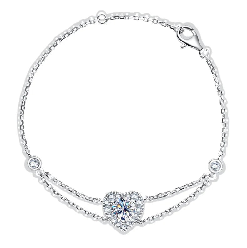 The Heart - Moissanite Bracelet