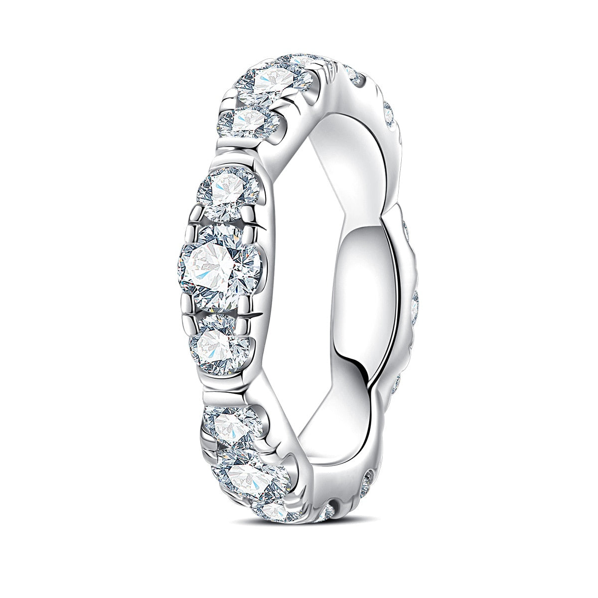 The Elysium – Moissanite Wedding Band