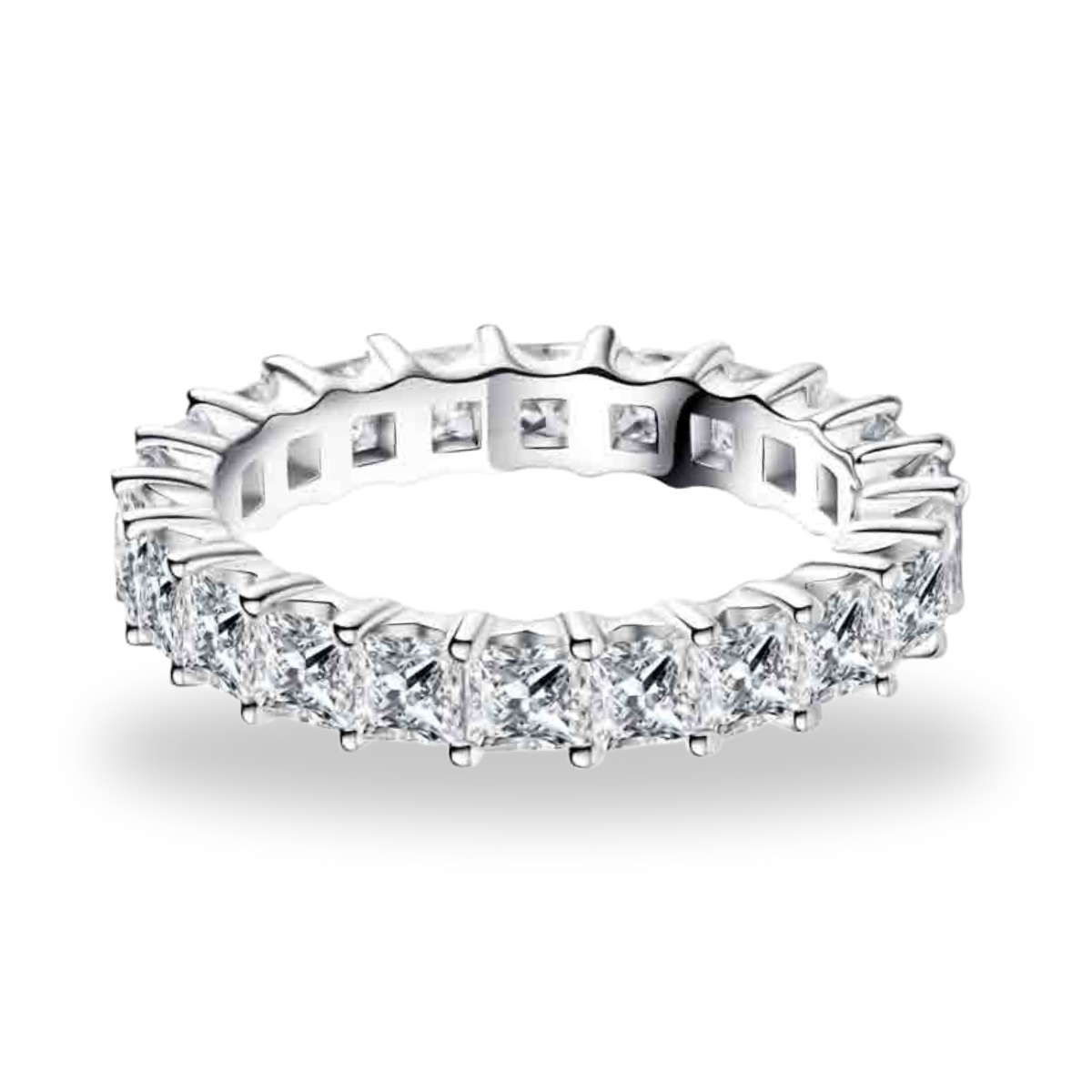 The Celestial - Princess Cut Moissanite Wedding Band