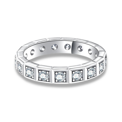 The Verity - Moissanite Wedding Band