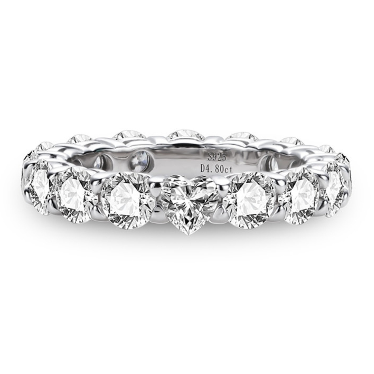 The Eva - Moissanite Wedding Band