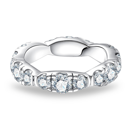 The Elysium – Moissanite Wedding Band