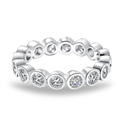 The Lumina - Moissanite Wedding Band