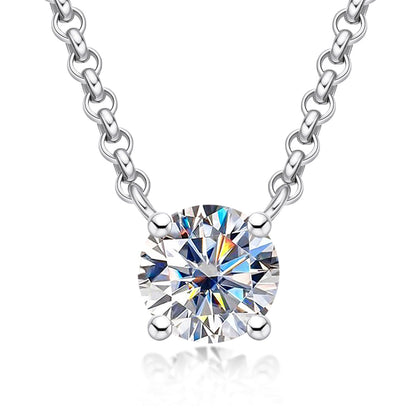 The Naomi - 4-Prong Moissanite Necklace