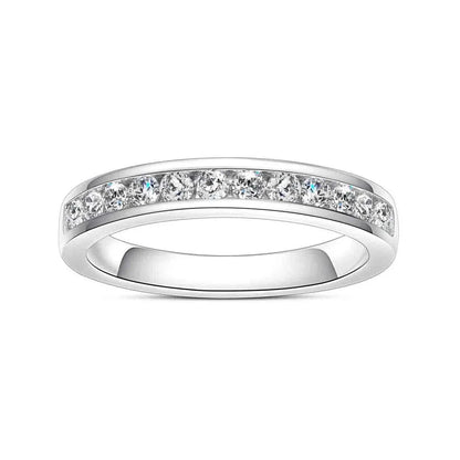 The Nora - Moissanite Half Eternity Ring