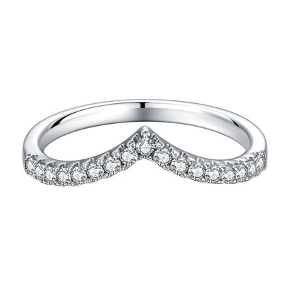 The Valentina - Moissanite Half Eternity Ring