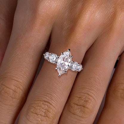 The Selena - Marquise Cut Moissanite Ring