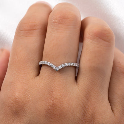 The Valentina - Moissanite Half Eternity Ring