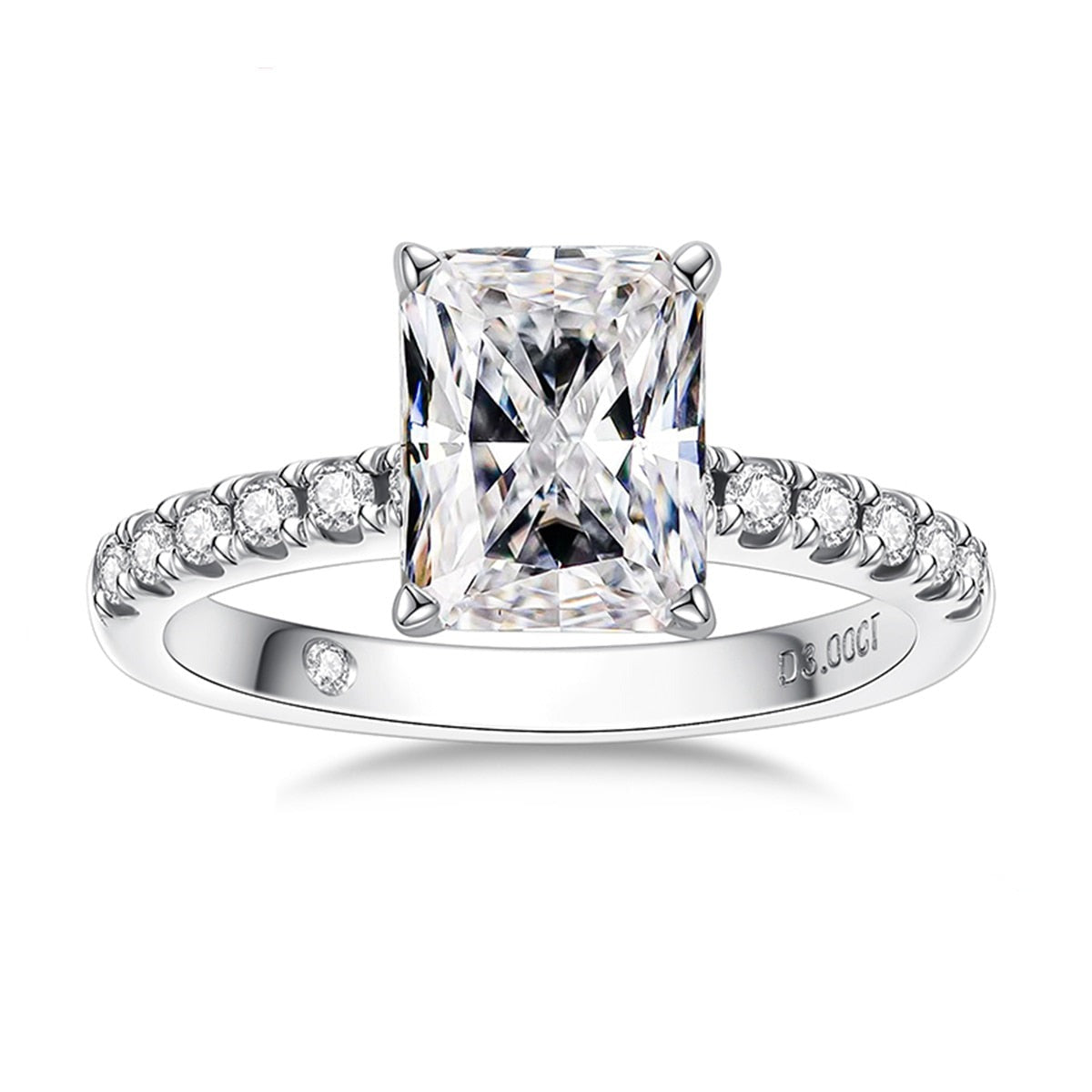 The Elowen - Radiant Cut Moissanite Solitaire Ring