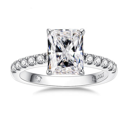 The Elowen - Radiant Cut Moissanite Solitaire Ring