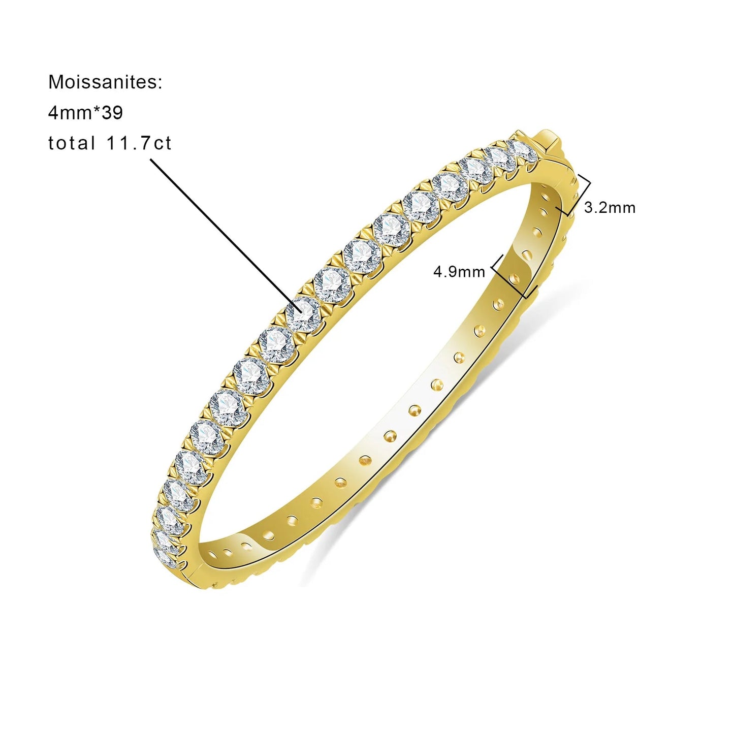 The Solenne - Moissanite Bracelet