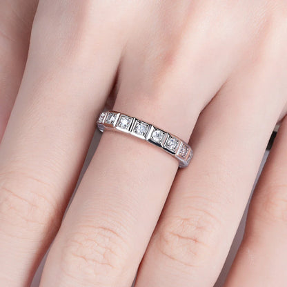 The Verity - Moissanite Wedding Band