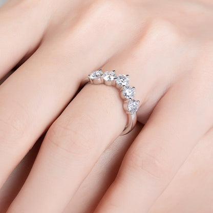 The Union - Moissanite Half Eternity Ring