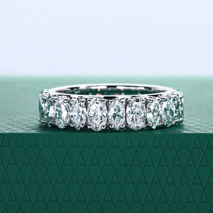 The Fiorenza - Marquise & Oval Moissanite Eternity Band