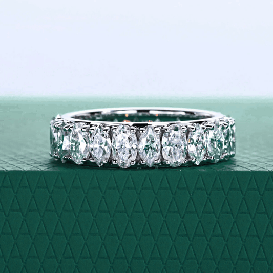 The Fiorenza - Marquise & Oval Moissanite Eternity Band