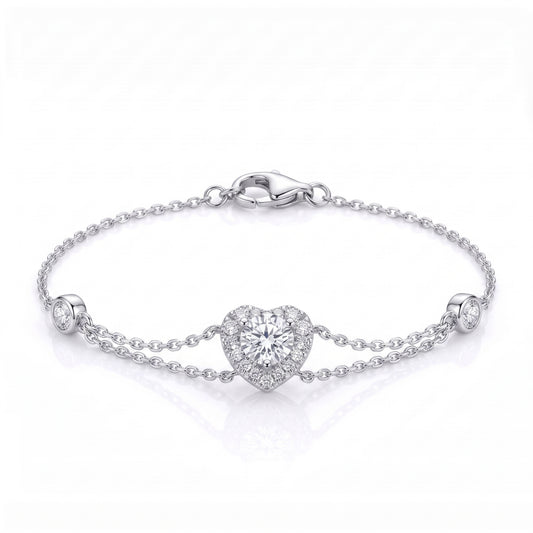The Heart - Moissanite Bracelet
