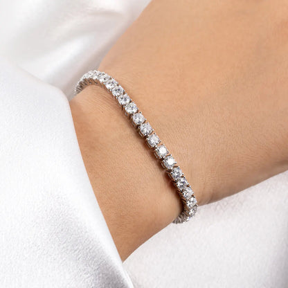 The Clara - Moissanite Tennis Bracelet (4mm)