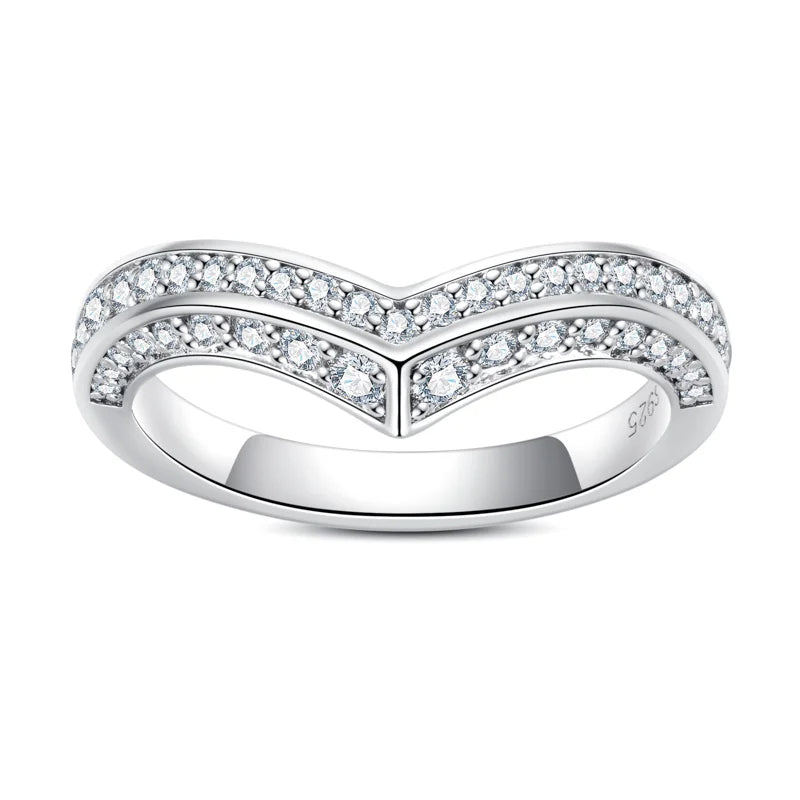 The Victoria - Moissanite Half Eternity Ring