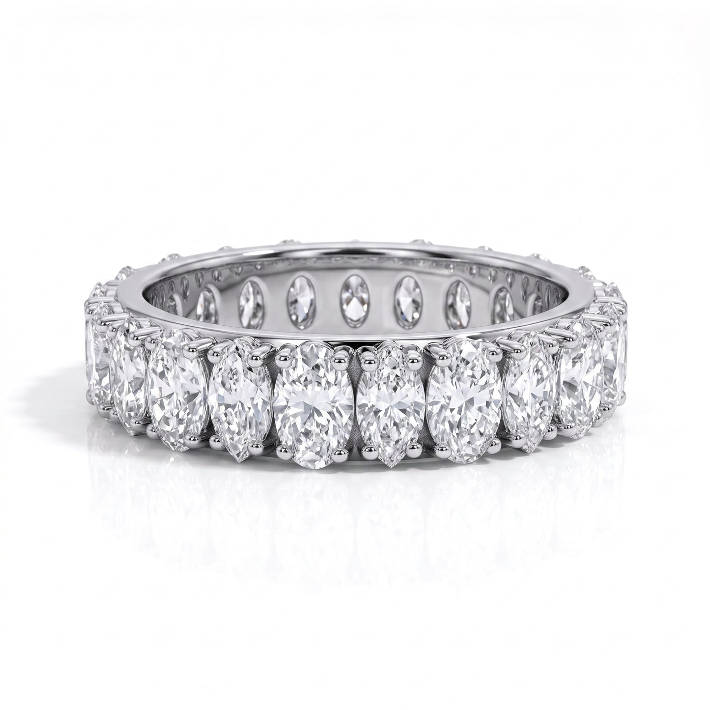 The Fiorenza - Marquise & Oval Moissanite Eternity Band