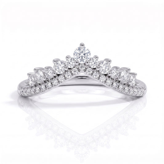 The Imperial - Moissanite Half Eternity Ring