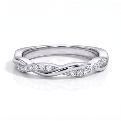 The Odessa - Moissanite Half Eternity Ring