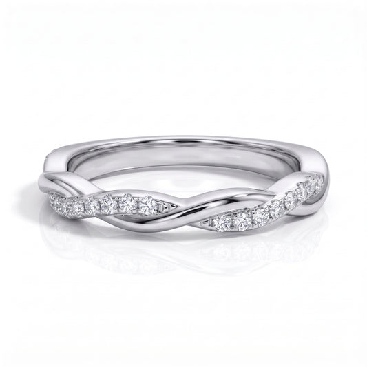 The Odessa - Moissanite Half Eternity Ring