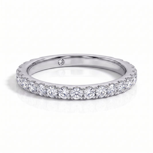 The Arabella - Moissanite Half Eternity Ring
