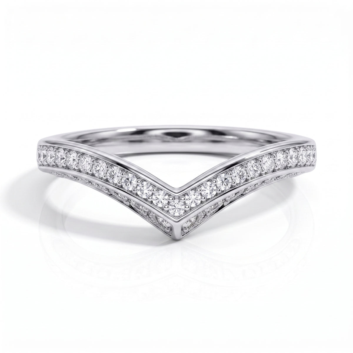 The Victoria - Moissanite Half Eternity Ring