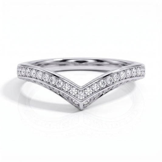 The Victoria - Moissanite Half Eternity Ring
