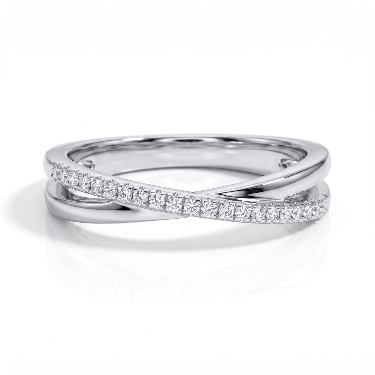 The Emma - Moissanite Half Eternity Ring