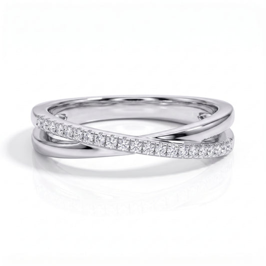 The Emma - Moissanite Half Eternity Ring