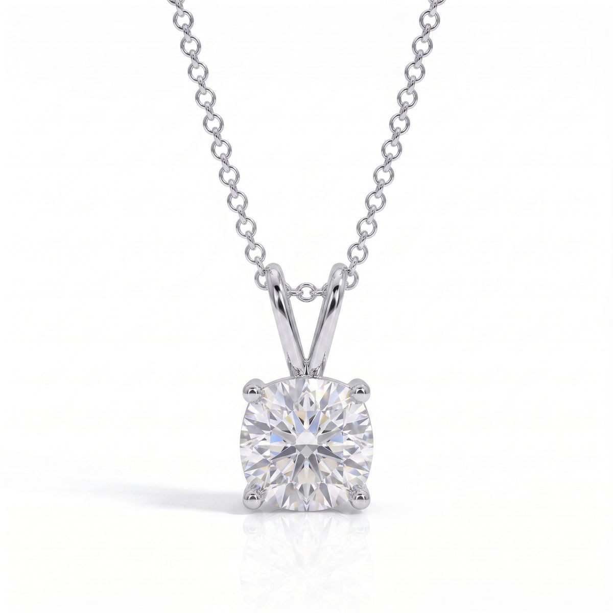 The Marcelline – Cushion Cut Moissanite Necklace