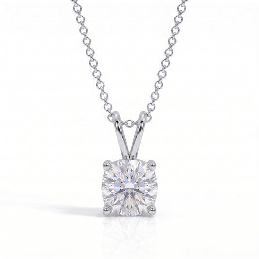 The Marcelline – Cushion Cut Moissanite Necklace