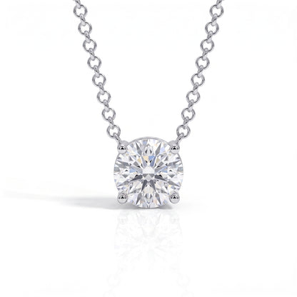The Naomi - 4-Prong Moissanite Necklace
