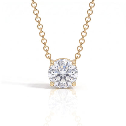The Naomi - 4-Prong Moissanite Necklace
