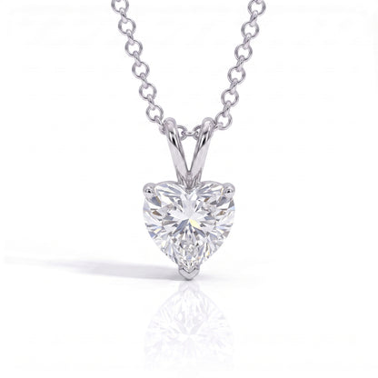The Roselyn – Heart Cut Moissanite Necklace