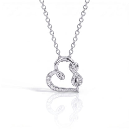 The Infinite Love - Moissanite Heart Necklace