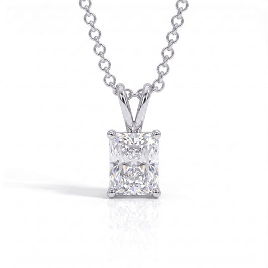 The Calista – Radiant Cut Moissanite Necklace