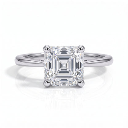 The Jane - Asscher Cut Moissanite Solitaire Ring